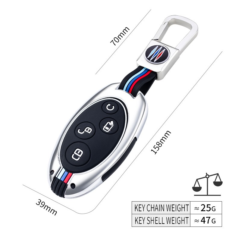 Car Key Metal Shell forBYD Song Max Yuan S7 Qin 80r Allroad Zinc Alloy Car Key Bags Covers