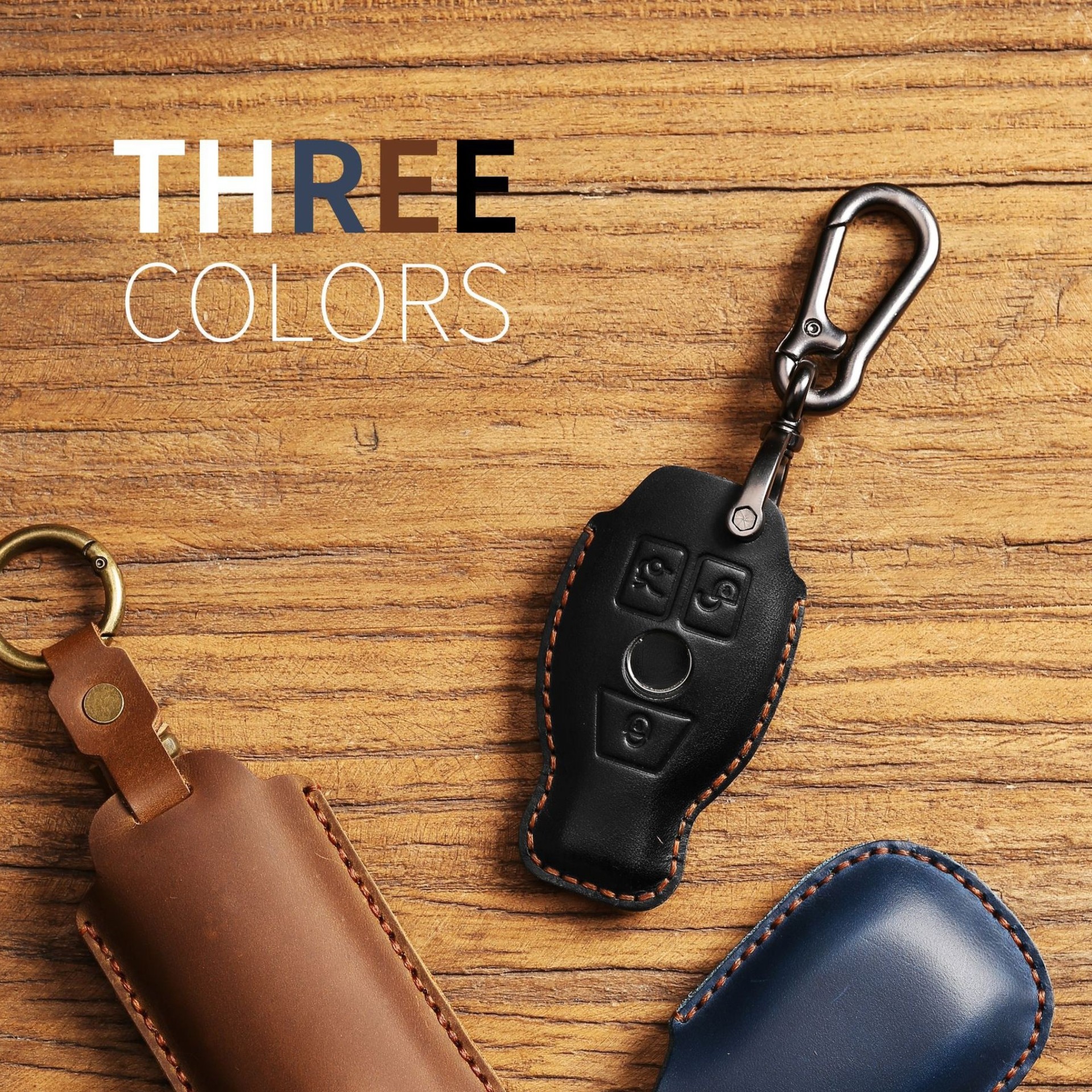 Luxury Leather Car Key Case Cover Fob Protector Key Chain Holder For Mercedes Benz E Class E300L Accessories Remote Keyring Bag