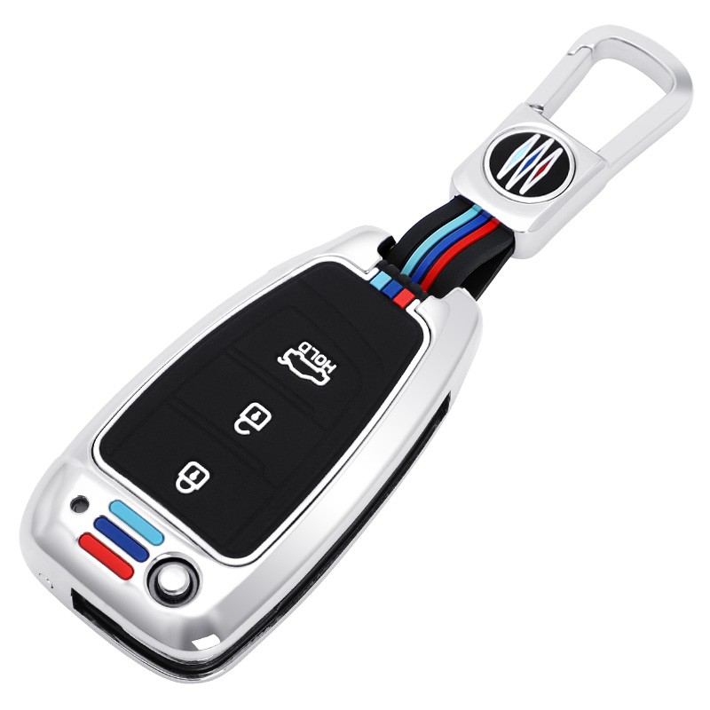 Car Key Case For Hyundai Elantra Solaris Tucson i30 i35 i40 KONA Genesis Santa Fe Azera Zinc Alloy Car Key Case Cover