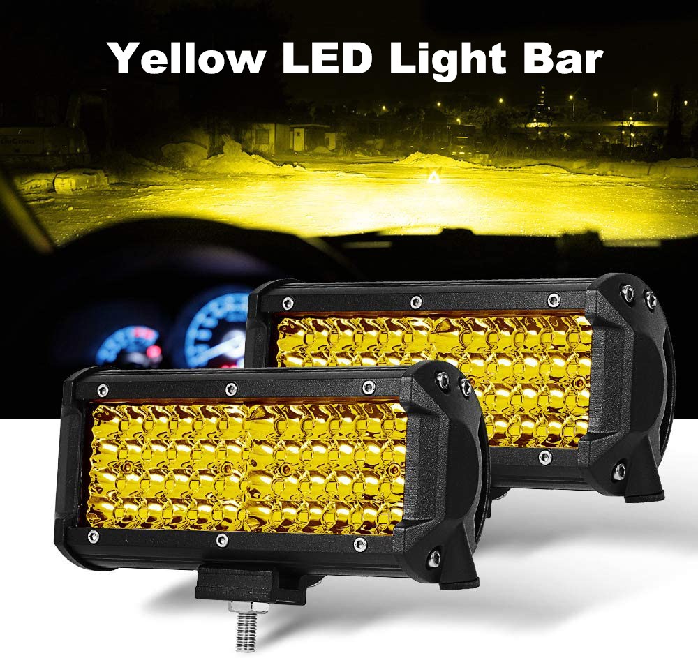 Nlpearl 72W 144W LED Light Bar/Work Light Spotlight Combo Lamp for Car Truck Boat Offroad 4X4 Trailer ATV Para LED Headlights