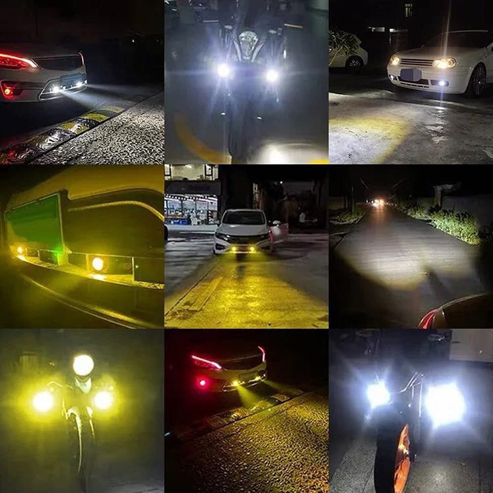 Luyoo 9D 9-36V Motorcycles LED Headlight Spot Work Light Motorcycle 6000K 3000K White Yellow Super Bright LED Driving Fog