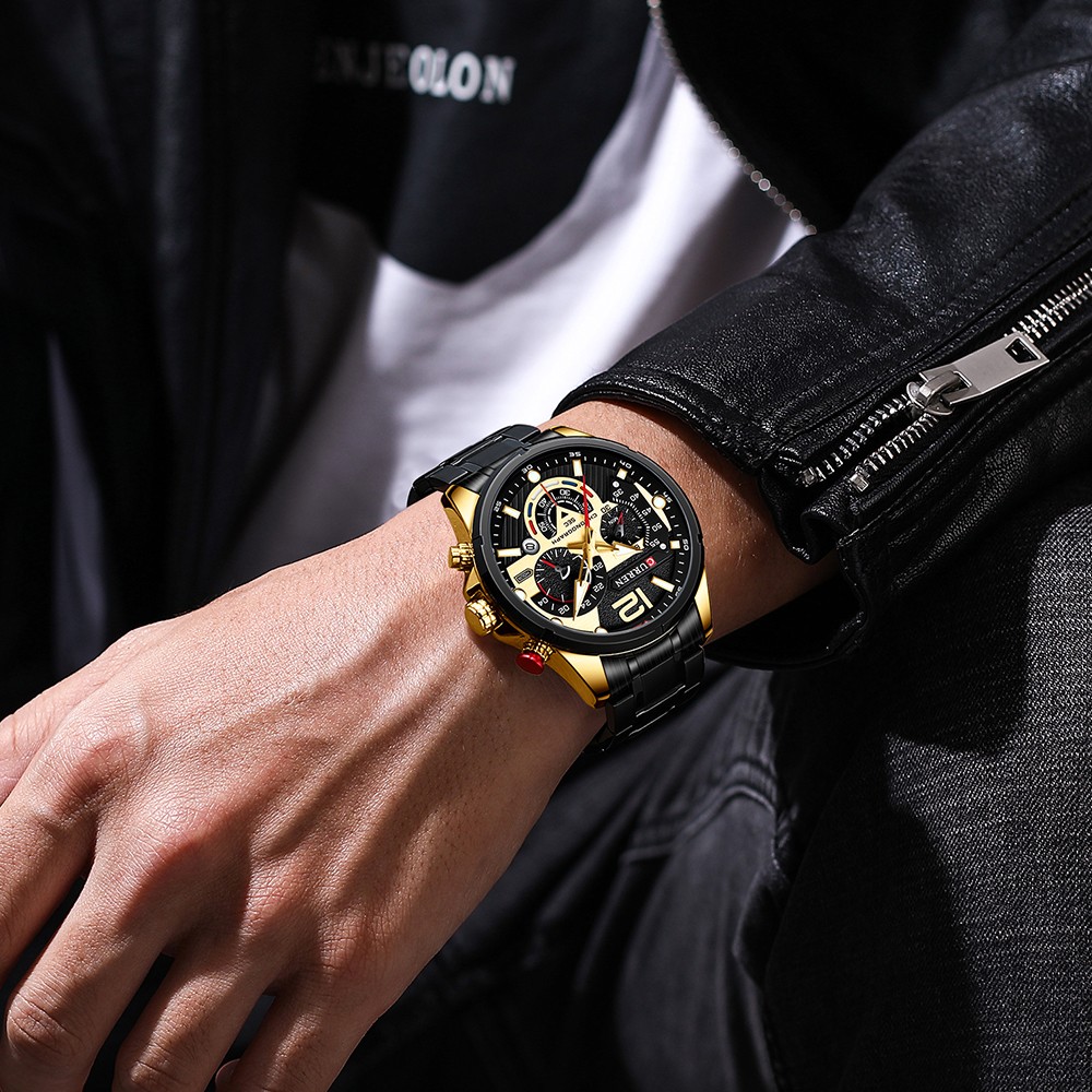 CURREN Casual Business Chronograph Waterproof Stainless Steel Men's Watch New Luxury Fashion Quartz Men's Watches