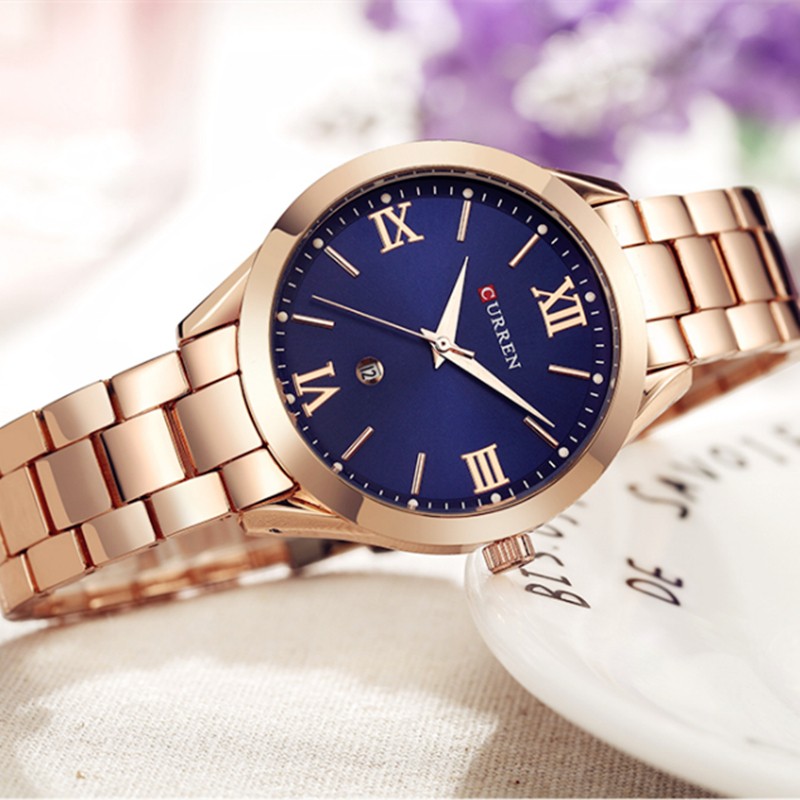 CURREN Gold Watch Women Watches Ladies 9007 Steel Women's Wrist Watches Female Clock Relogio Feminino Montre Femme