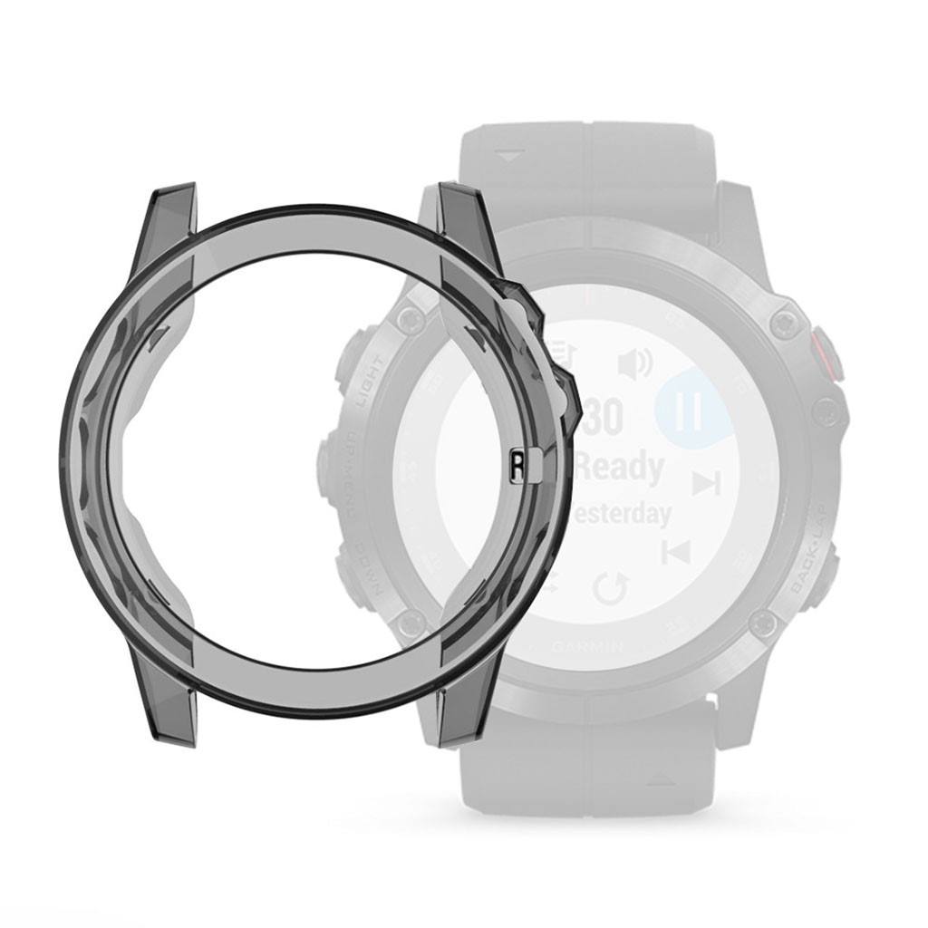 Smartwatch Case Protectors Soft Ultra-thin Crystal Clear TPU Case Cover Watch For Garmin Fenix ​​5/5 Plus