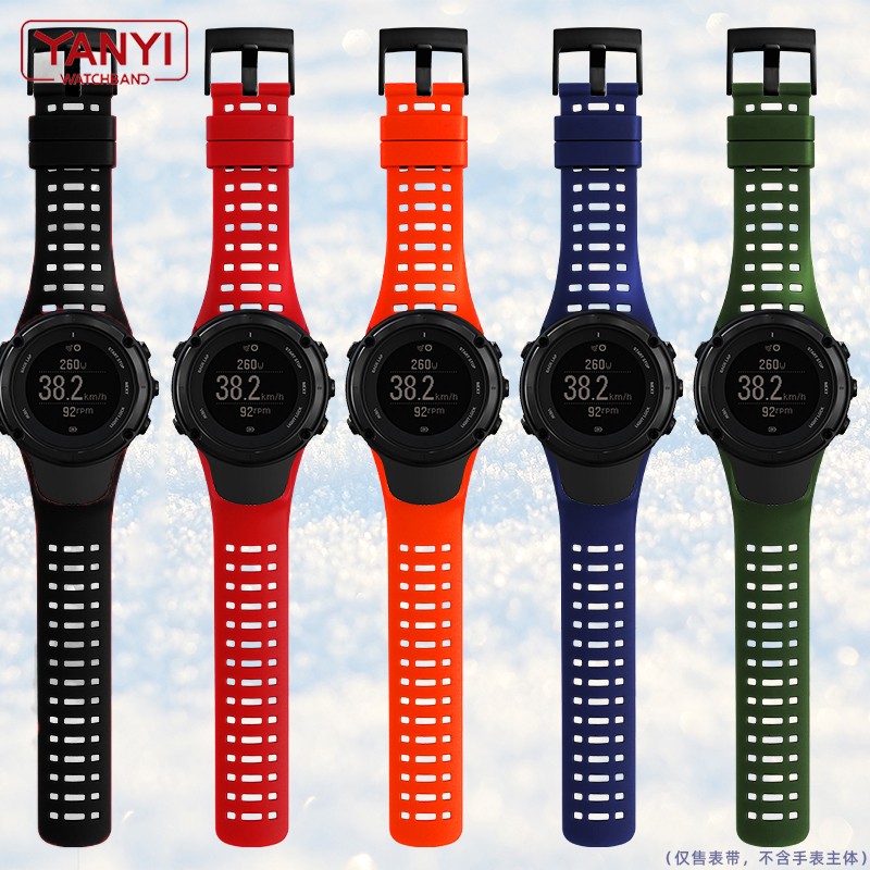 High Quality Rubber Watch Strap For suto Ambit 1/2/2S/2R/3 Sport/3 Run/3 Peak Watch Replacement Wrist Straps Elastic Strap