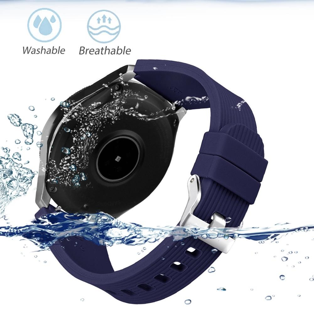 Silicone Band for Samsung Gear S3 Classic Frontier Galaxy Watch, 46mm, Galaxy Watch Accessories, 46mm, 22m