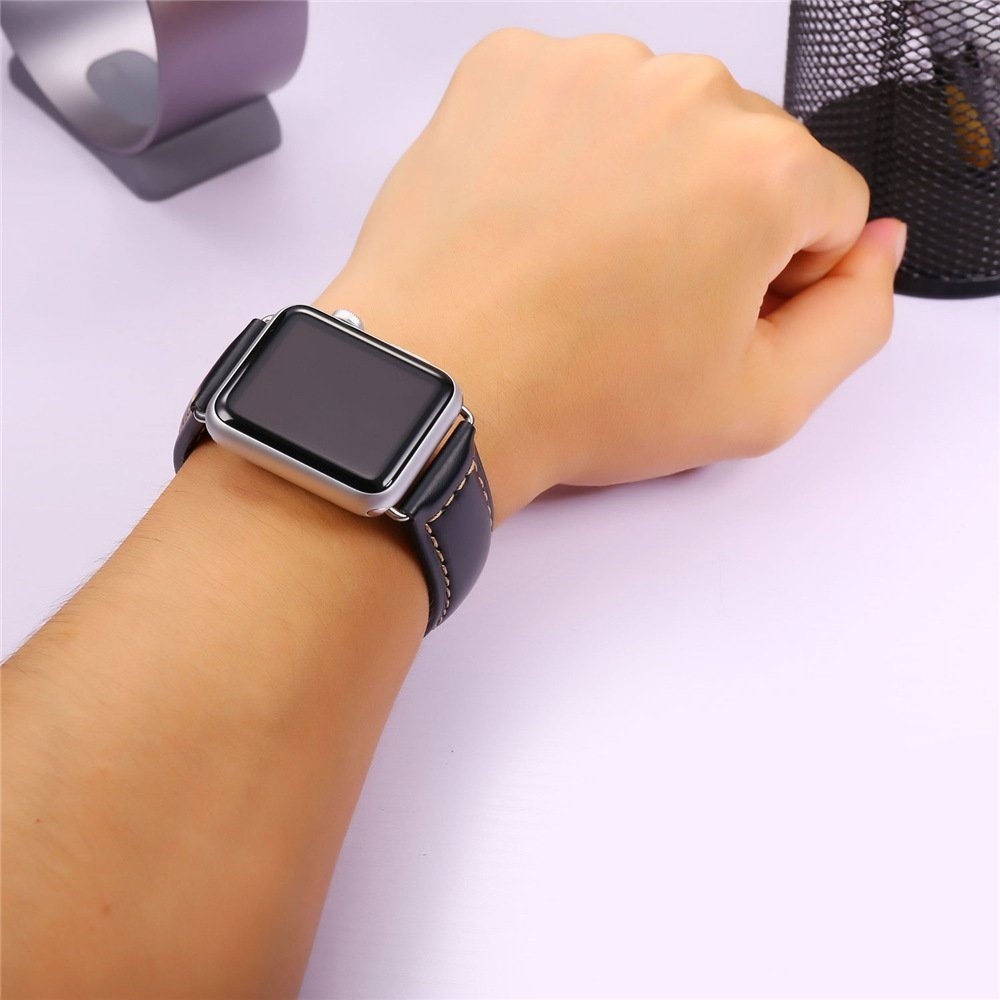 Genuine leather strap for apple watch band 44mm 40mm 38mm 42mm retro strap korea bracelet iwatch series 6 se 5 4 3 7 45mm 41mm