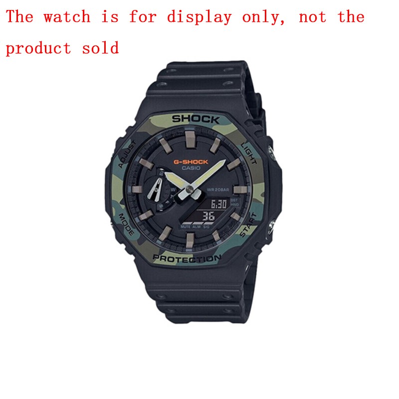 16mm Resin Watch Accessory Strap Case Suitable for Casio G-SHOCK GA2100 2110 Men Women Sports Waterproof Transparent Strap