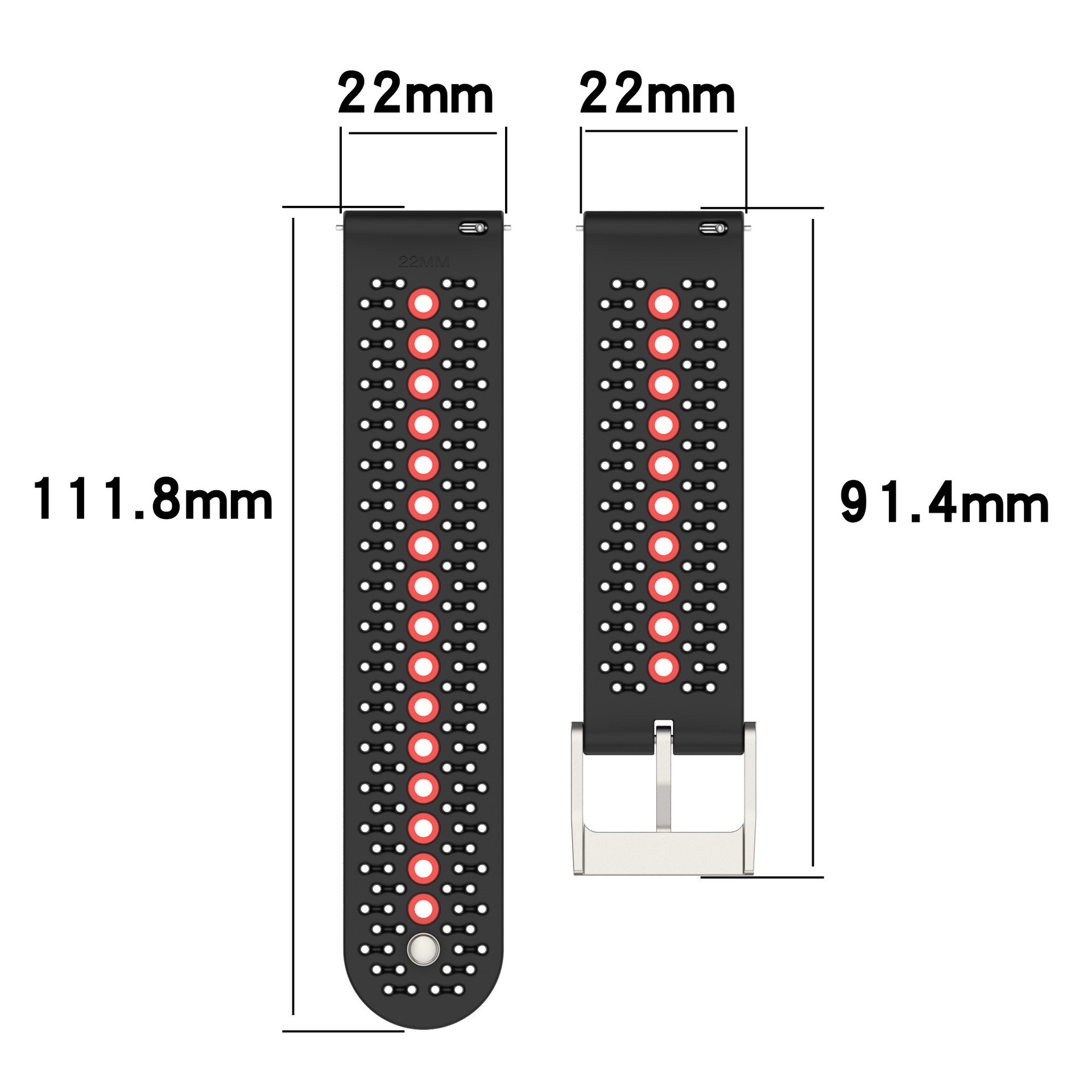 Original Silicone Band for Sunnto 9 Peak Soft Rubber Replacement Strap for Sunnto 9 Peak Official Color Silicone Replacement Strap