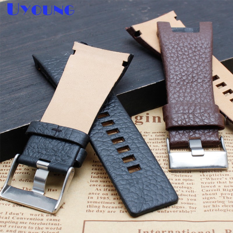 Genuine Leather Watch Strap for Diesel DZ1216 DZ1273 DZ4246 DZ4247DZ287 Watch Bracelet Mens Watchband Wrist Band