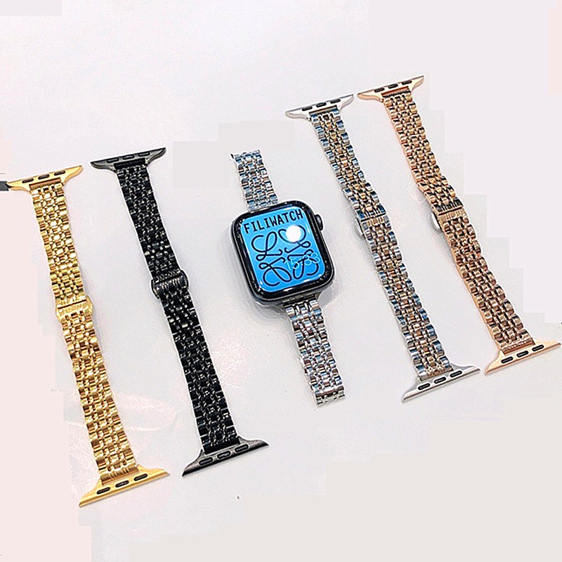 Slim Metal Bracelet for Apple Watch Band SE Series 7 6 5 4 45mm 41mm 40mm 44mm Stainless Steel Strap for iWatch 3 42mm 38mm