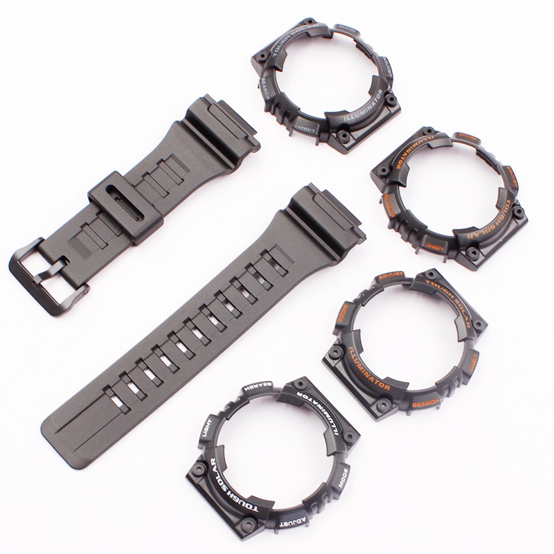 Watch Accessories for Casio Resin Strap AQ-S810W AQS810WC Pin Buckle Men's and Women's Sports Silicone Strap Case 18mm