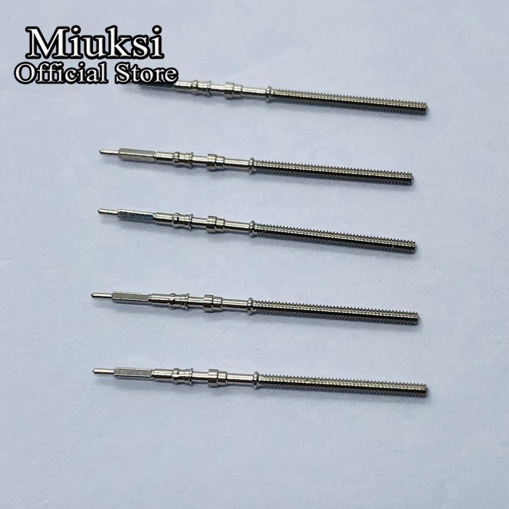 Miuksi - stainless steel crown set, NH35 NH36 NH38 NH39, winding shaft