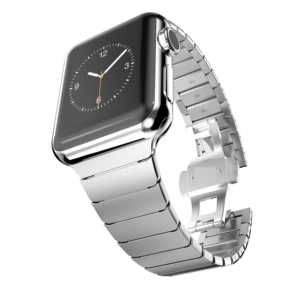 Stainless Steel Strap for Apple Watch Band Case 44mm 40mm 42mm/38mm for iWatch Serie 7 6 5 4 3 2 Band Metal Butterfly Bracelet