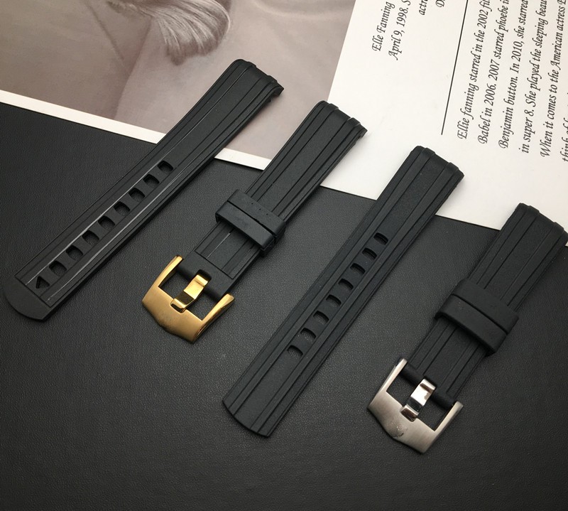 Top Quality 20mm Soft Fluorine Rubber Silicone Watches Strap Buckle Grind Arenaceous Strap Special for Omega Strap for Seamaster 300