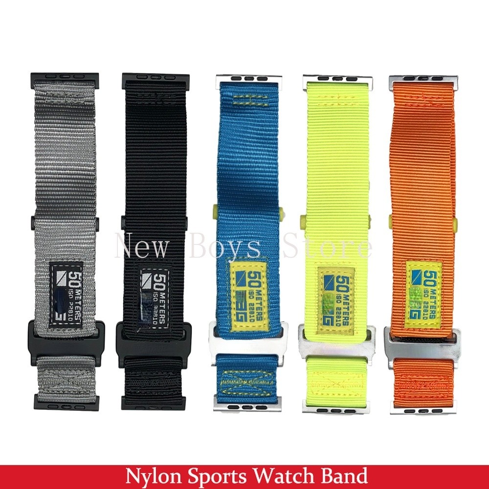 Nylon watch strap for apple watch 7 6/se/5/4/3/2/1 band active le strap for iwatch 44mm 42mm sport wristband for iwatch 7 41 45mm