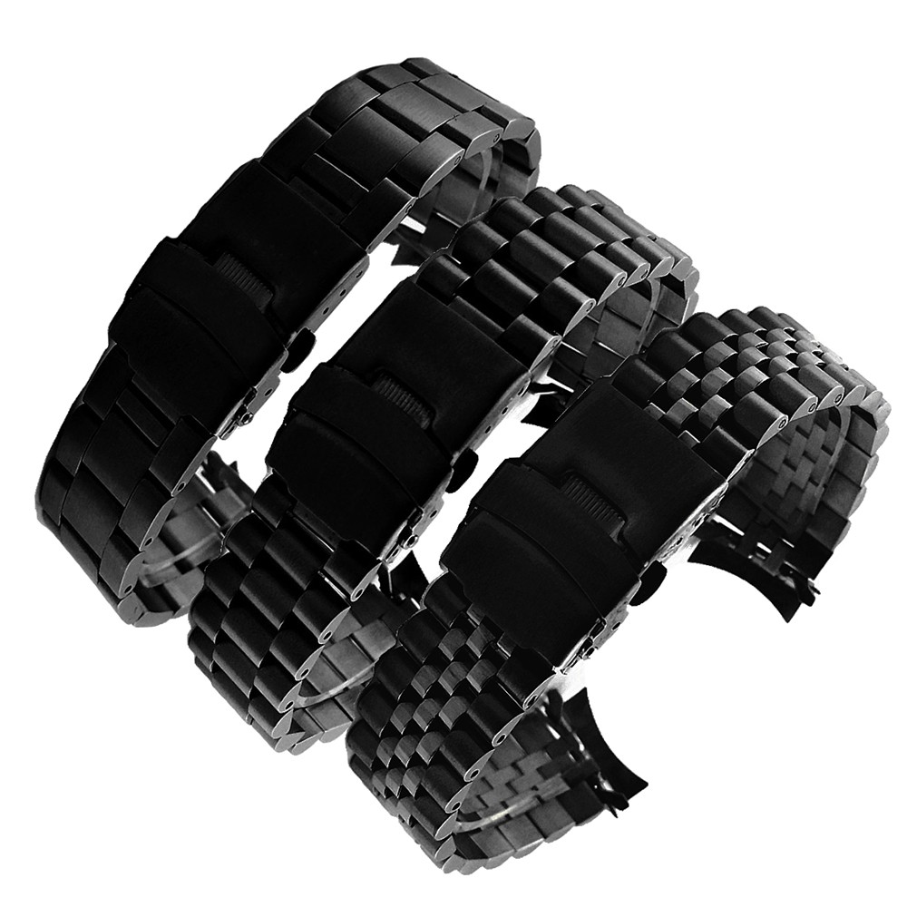 316L Stainless Steel Oyster Watchband for Seiko Men Watch Accessories Solid Jubilee Curve Bracelet Strap 18/19/20/21/22/23/24mm