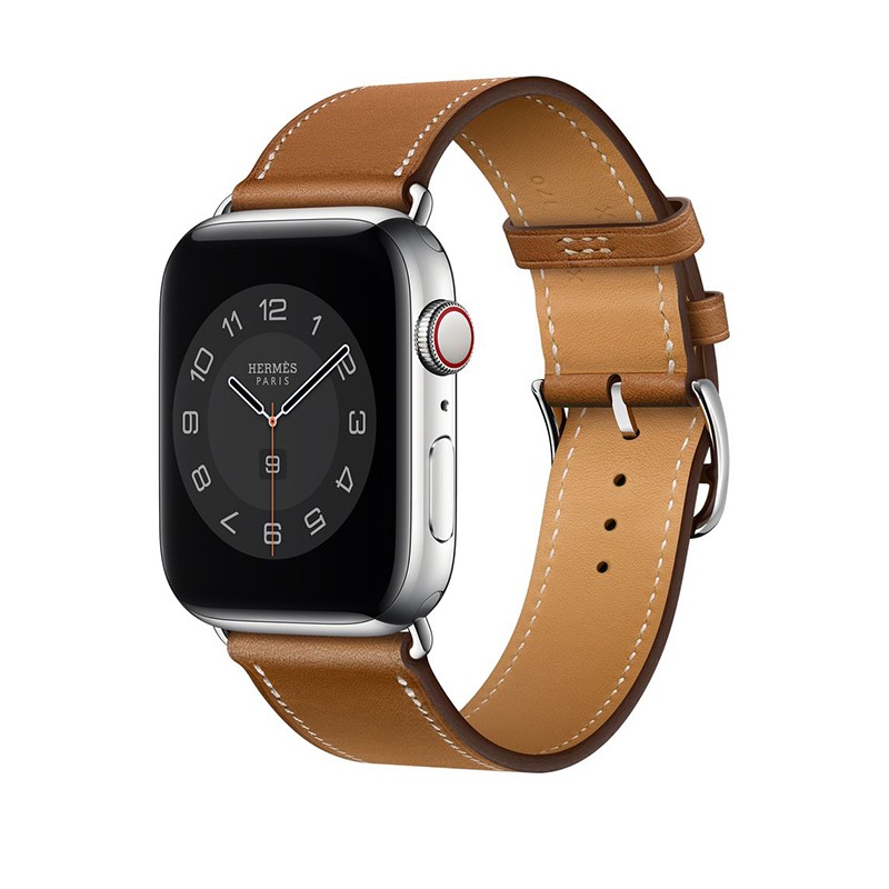 Kebitt High Quality Genuine Leather Single Round iWatch Smart Watch Strap for Apple Watch 7 6 Se 5 4 3 Strap 40mm 44mm 41mm 45mm