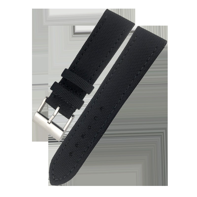 22mm Top Quality Nylon Watch Band Watchband Black Gray For Breitling Strap For Bentley World Avenger/Bentley Strap
