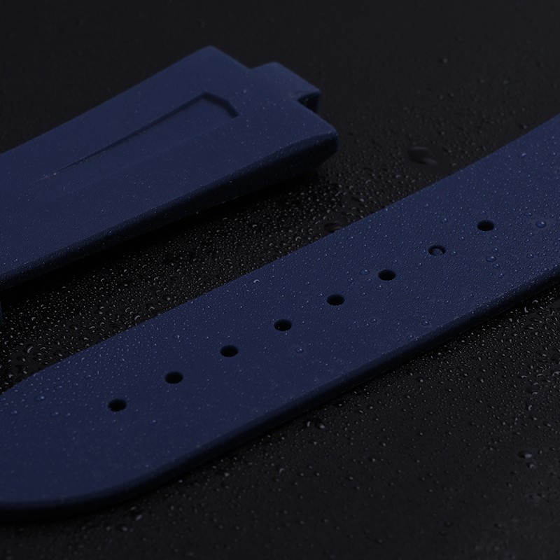 25mm*8mm Top Quality Rubber Silicone Watchband For Vacheron Constantin Offshore Watch Bnad Black Blue Waterproof Sport Strap