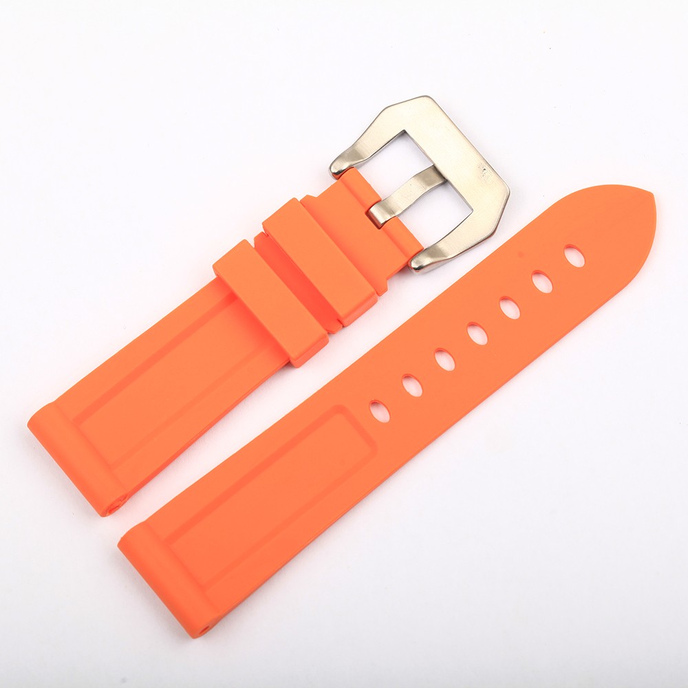 Men's 22mm 24mm 26mm rubber watch band waterproof watch silicone watch strap black, blue, green, orange, white watchband