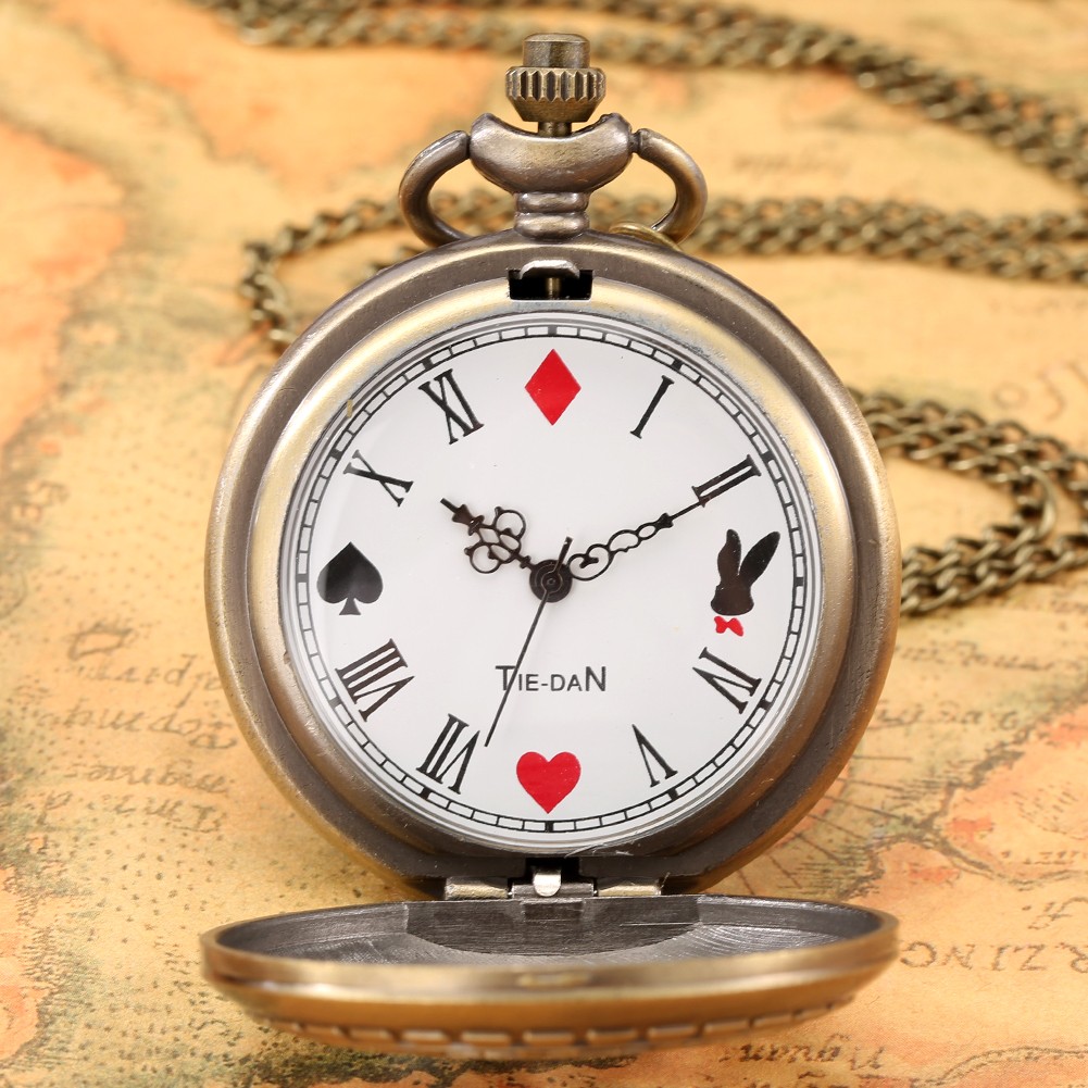 2022 New Style Vintage Style Bronze Hollow With Chain Nostalgia Men Pocket Watch Souvenir Birthday Gift for Boyfriend Husband