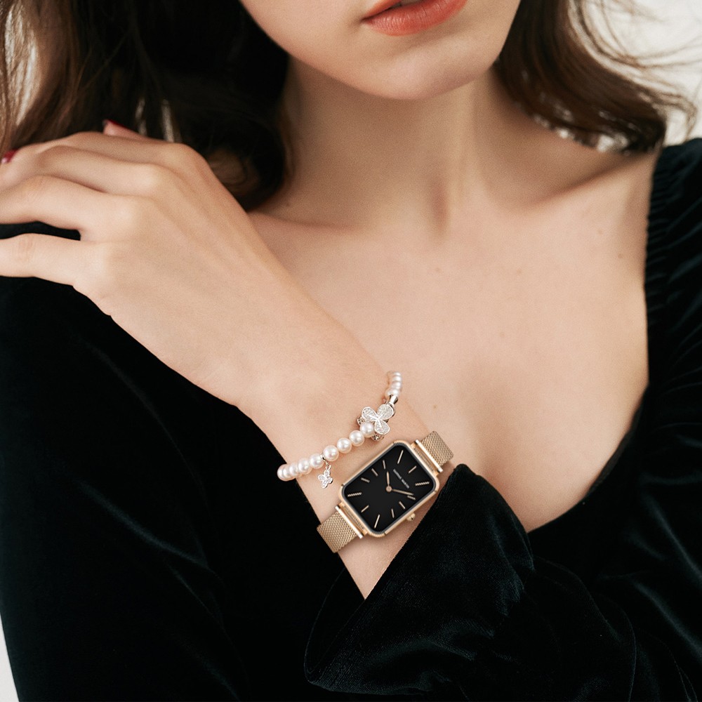 Luxury Ladies Ultrathin Quartz Watch Bracelet Simple Fashion Japanese Movement Stainless Steel Mesh Watch Strap Relogio Feminino