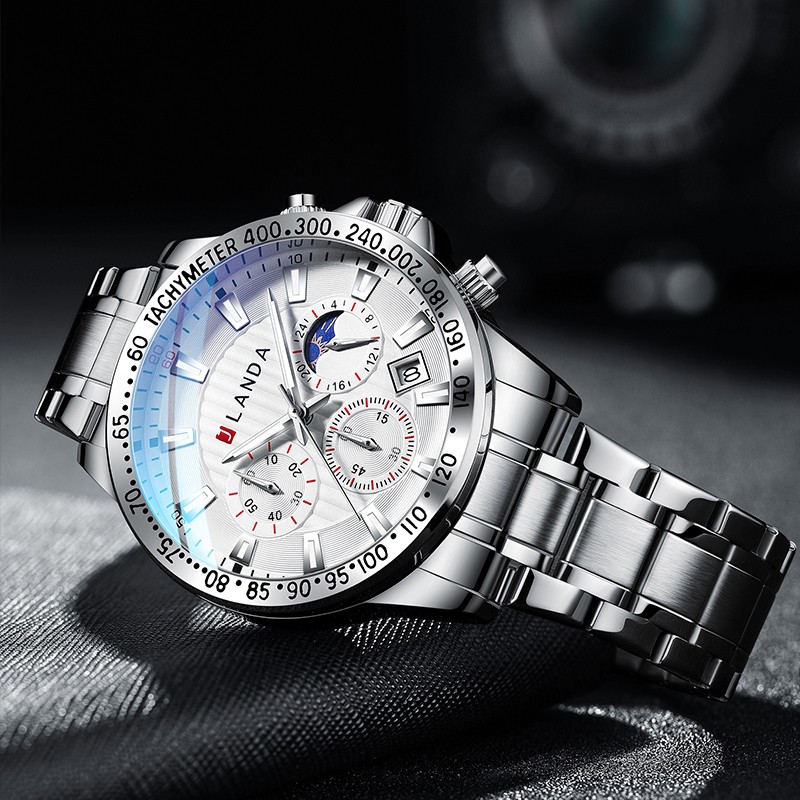 New Style Fashion Chronograph Waterproof Male Wrist Watch Male Business Watch Quartz Wristwatch Relogio Masculino 2022