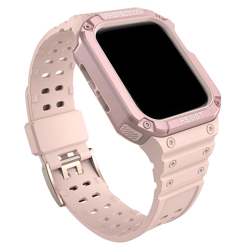 TPU Case + Strap For iWatch Series 7 6 SE 5 4 Watchband Protective For Apple Watch 38mm 42mm Sport Strap Bracelet Accessories