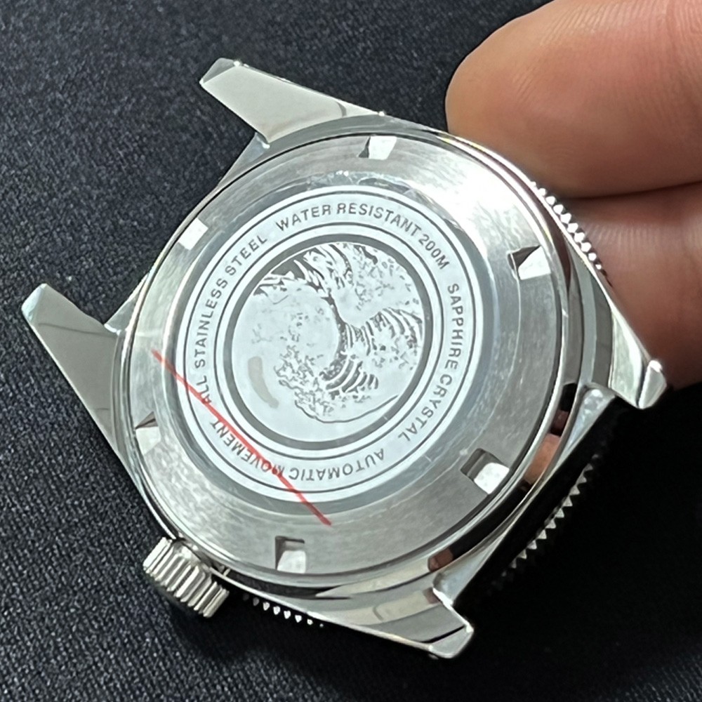 Watch modification parts 41mm stainless steel 62MAS watch case sapphire glass 300m water resistant fit NH35/36 automatic movement