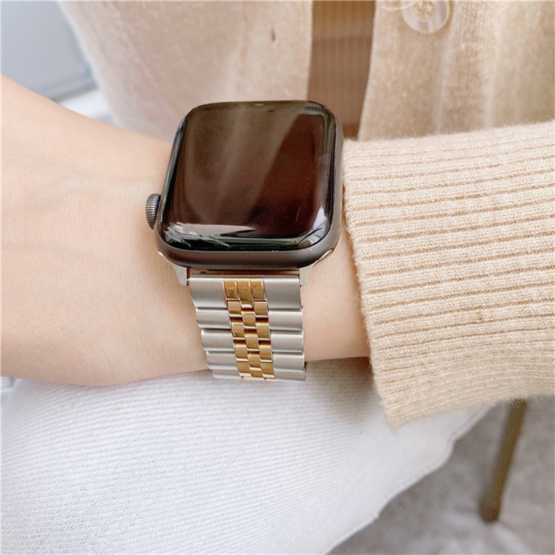 Metal Bracelet Band for Apple Watch 41mm 45mm 40mm 44mm Stainless Steel Sport Wrsitband for iWatch Series 7 Se 6 5 4 Watches