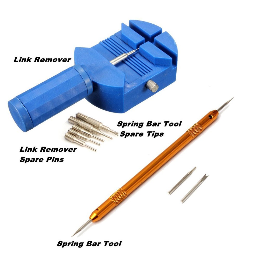 144pcs watch repair tools watch holder opener remover spring bar pry screwdriver watch tool kit watchmaker tools part