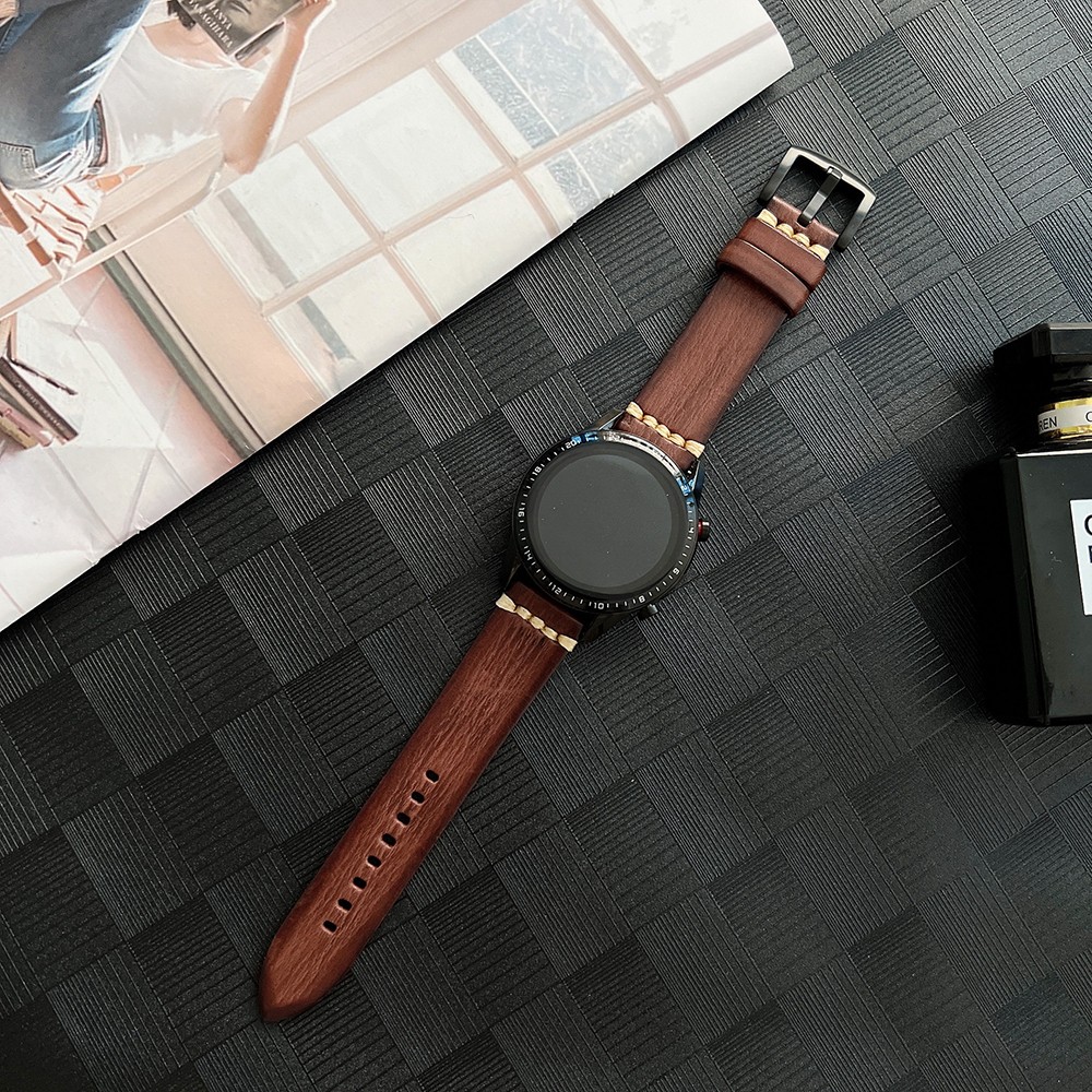 20 22mm Leather Bracelet Strap For Samsung Galaxy Watch Active2 40 44mm Watchband For Samsung Galaxy Watch 46mm Gear S3 Bracelet