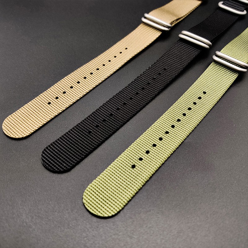 Men Diving Watch Accessories 20mm 22mm Generic Watchband NATO Strap Nylon Rubber Waterproof Strap Steel Strap Sport Strap