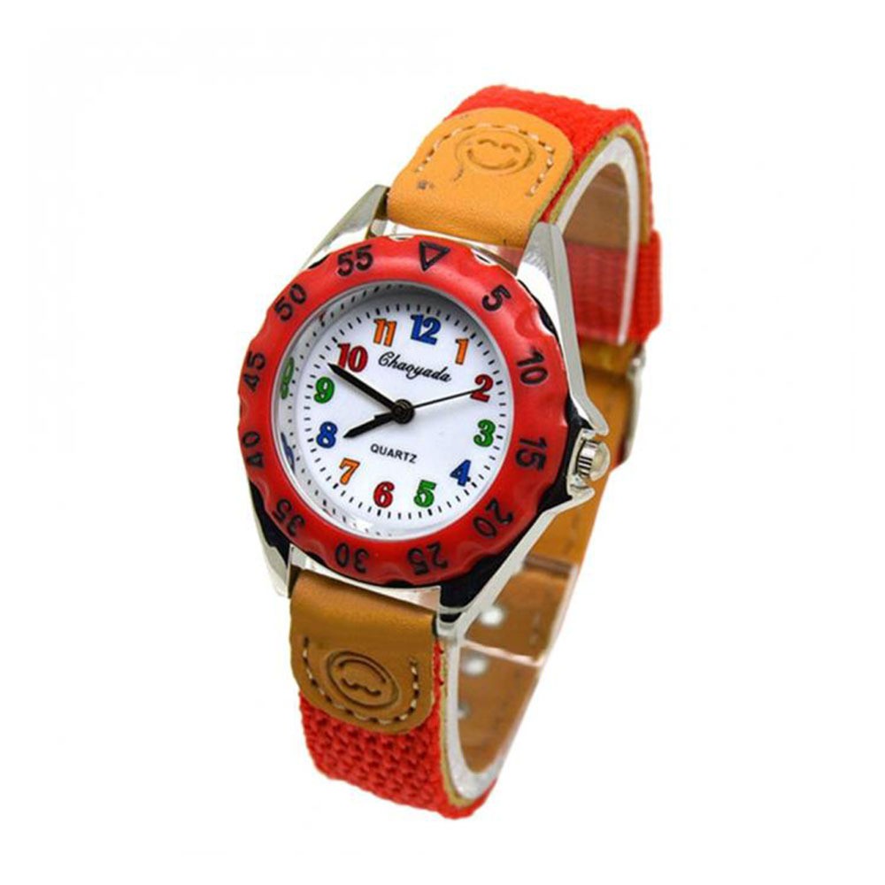 Hot Sale Cute Kids Watch Waterproof Quartz Watches For Boys Girls Sports Wristwatches Kids Clock Nylon Strap Student Gifts