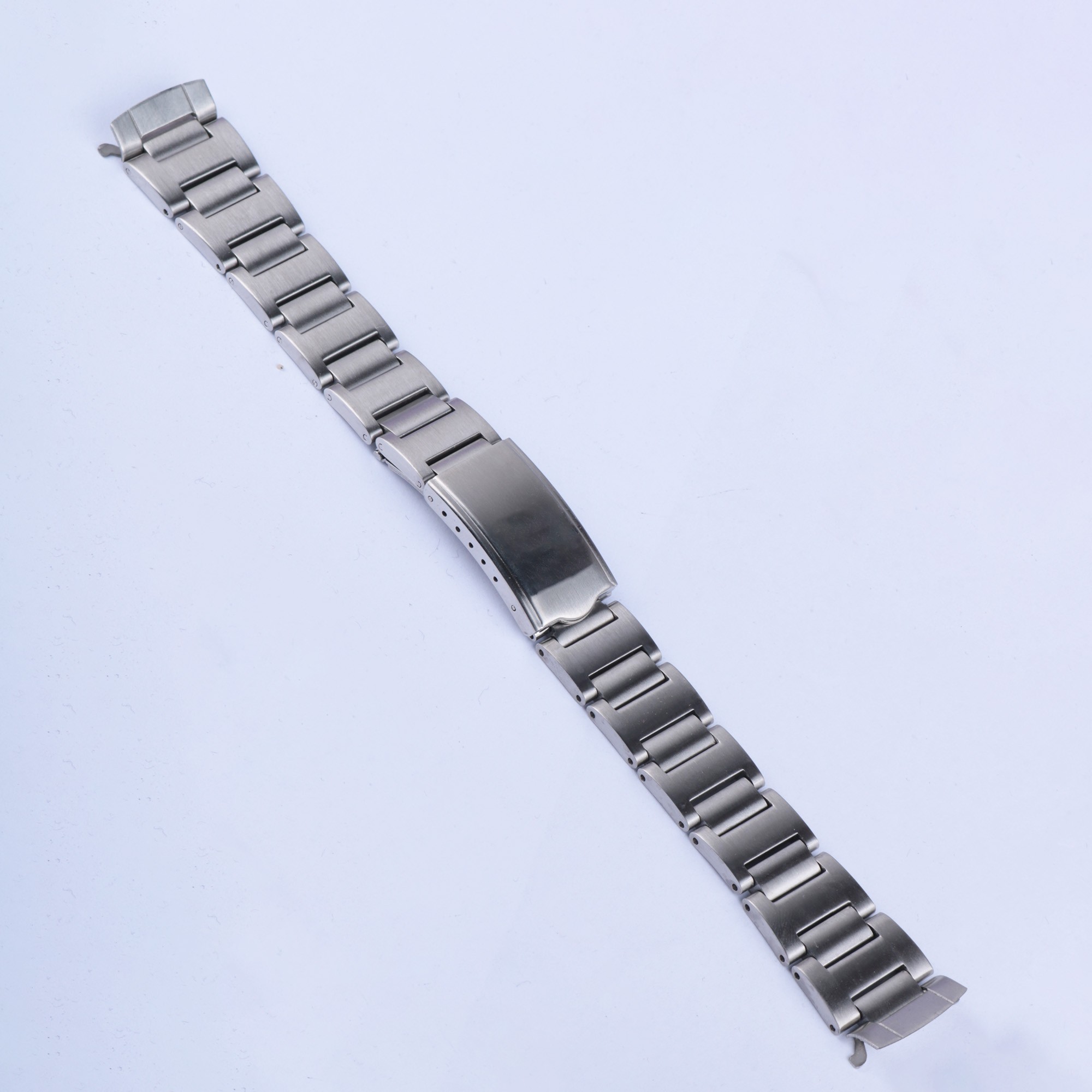 CARLYWET 19mm Vintage 316L Hollow Curved End Watch Strap Band Bracelet for Seiko Watch 6139-6002 6000 6001 6005 6032 Chrono