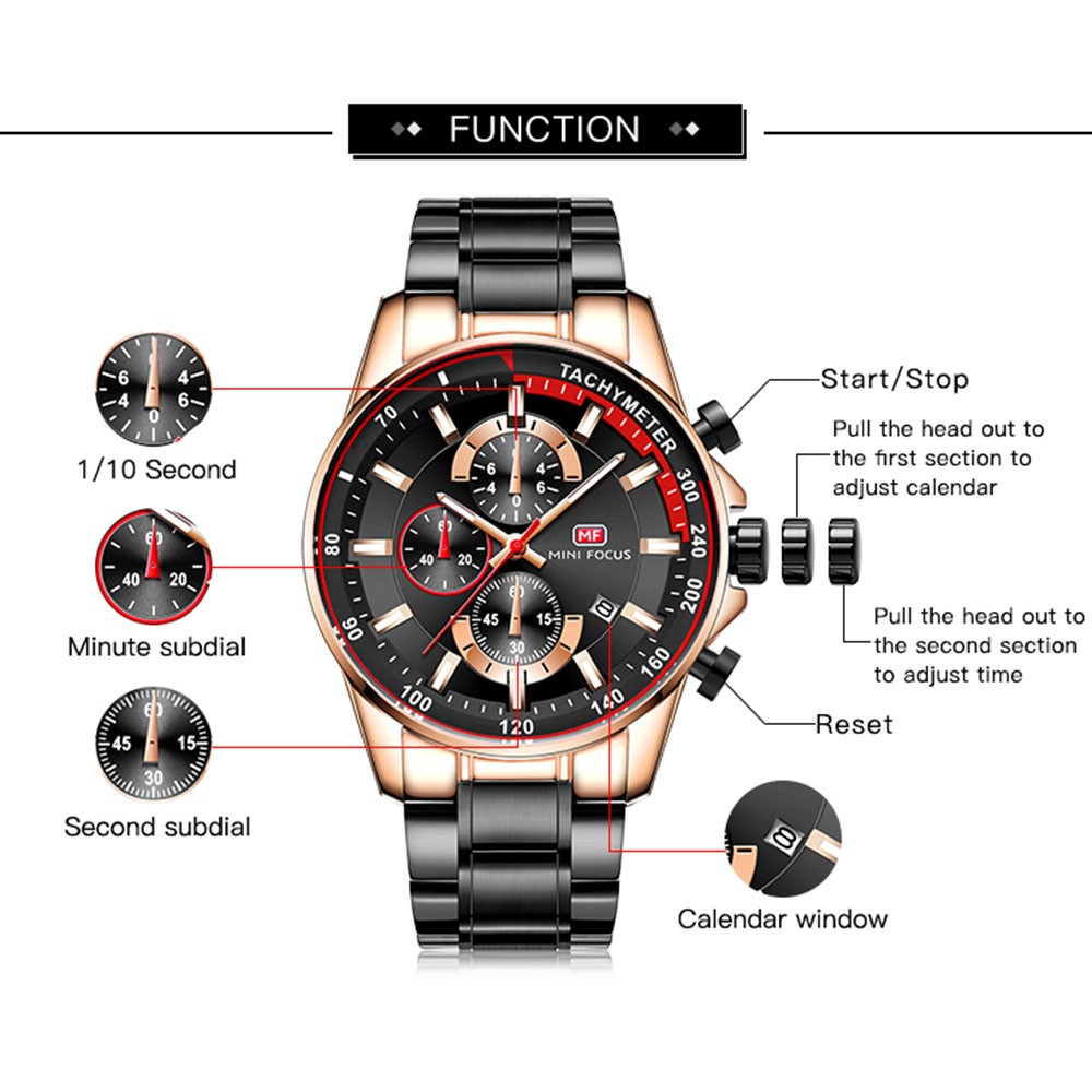 Fashion Men's Watches 2022 Quartz Watch Chronograph Sport Watch Luxury Brand Waterproof Calendar Business Big Small Focus Male