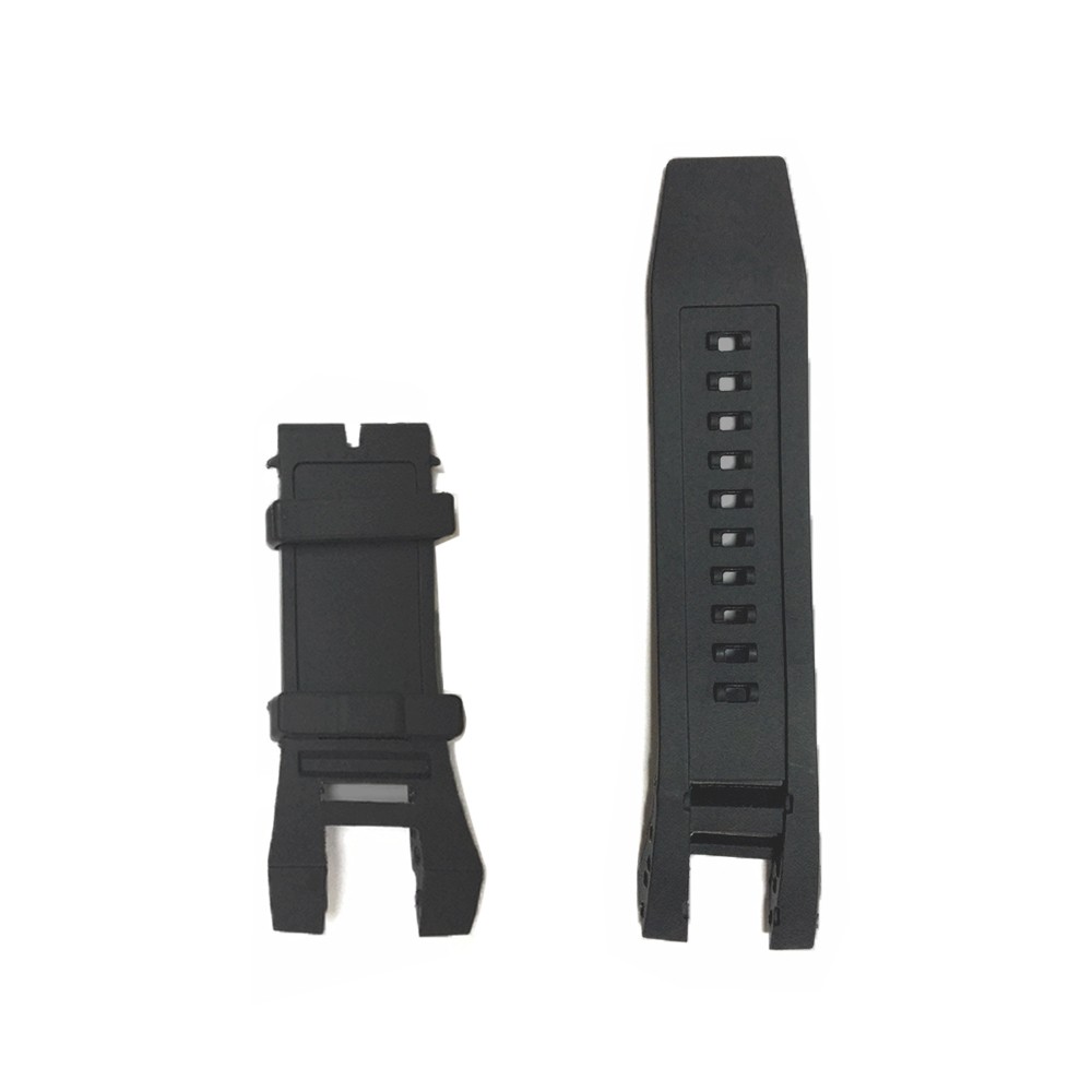 CARLYWET RU Stock New Style Men Women Black Strap Silicone Rubber Replacement Watch Band Strap Special Popular