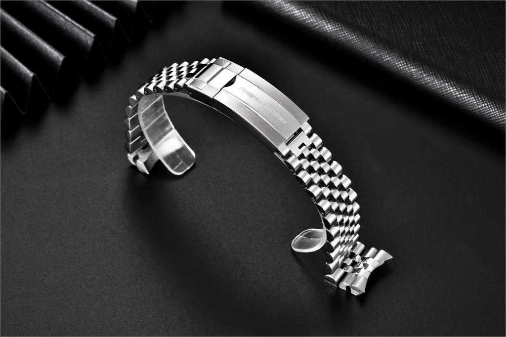 PAGANI DESIGN Original For PD1662, PD1651 Watch 316L Stainless Steel Band Jubilee Band Bracelet Width 20mm, Length 220mm