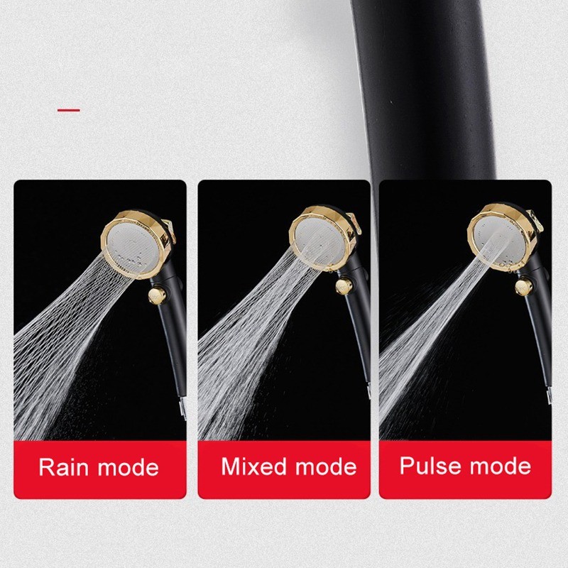 High Pressure Upgrade Shower Head 3 Modes Handheld Adjustable Water Saving Shower Pressure Spray Nozzle Bathroom Supplies