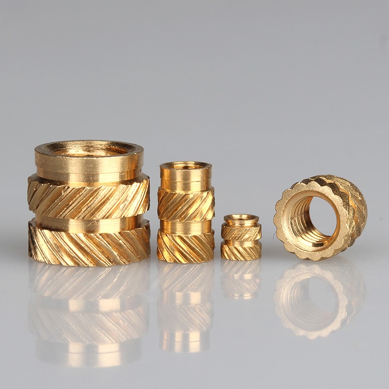 M3 400pcs Copper Hot Melt Inside Nuts Assorted Thread Brass Knurled Threaded Insert Embedment Nuts Set