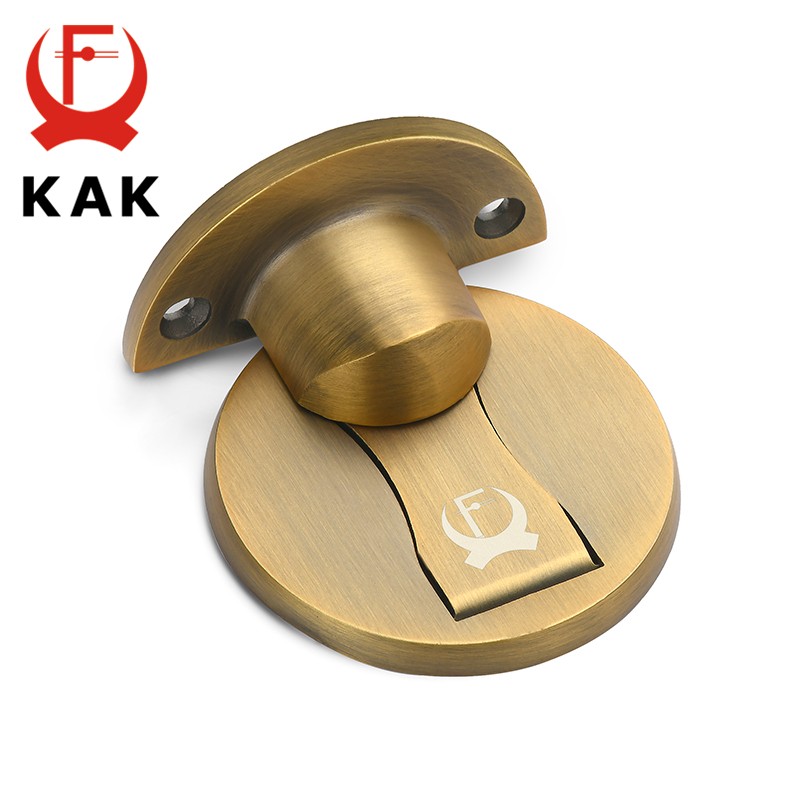 KAK-Magnetic Door Stop, 304 Stainless Steel Door Stop, Hidden Door Holders, Floor Screwless Door Stop Furniture Hardware