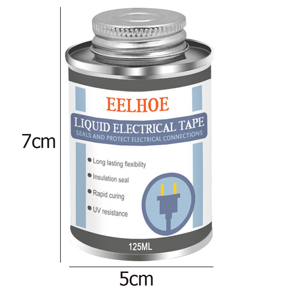 30/125ML Electrical Tape Liquid Insulation Sealant Electronic Sealant High Temperature Resistant Glue Dry Seal