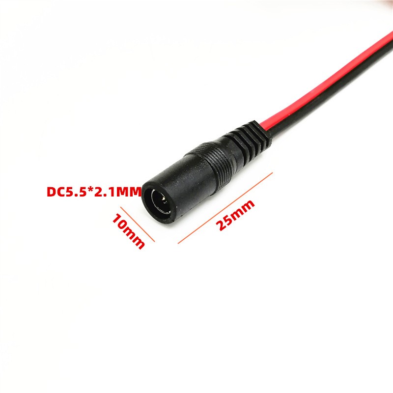 1/5/10pcs Male Female DC Power Connector 5V 12V 5.5x2.1mm Plug Adapter Cable Cord for TV Camera 5050 2835 LED Long Strip Light