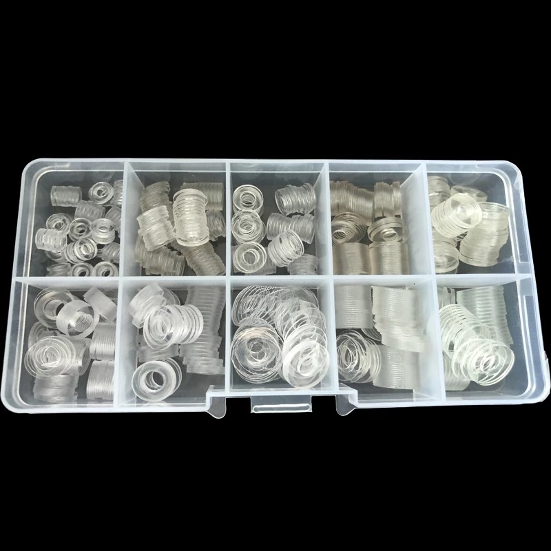 500pcs PVC Washers M3 M4 M5 M6 Soft/Hard Plastic Gasket Transparent Insulation Flat pading Screws Assortment