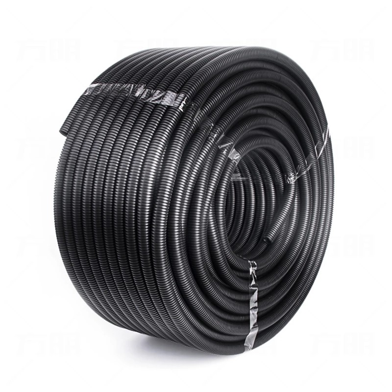 2M Insulation Corrugated Tube Pipe Nylon Wire Harness Casing Cable Sleeves Cord Duct Cover Auto Car Mechanical Line Protector