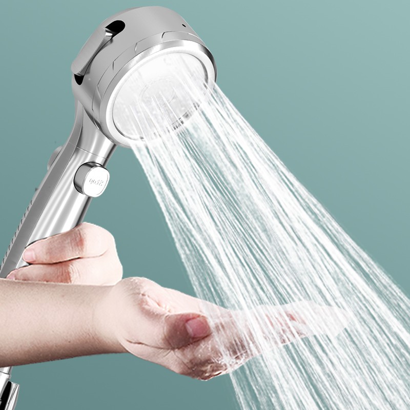 2022 New Temperature Display Shower Head Handheld Noshipping Bathroom Accessories High Pressure Water Saving 4 Modes Shower Head