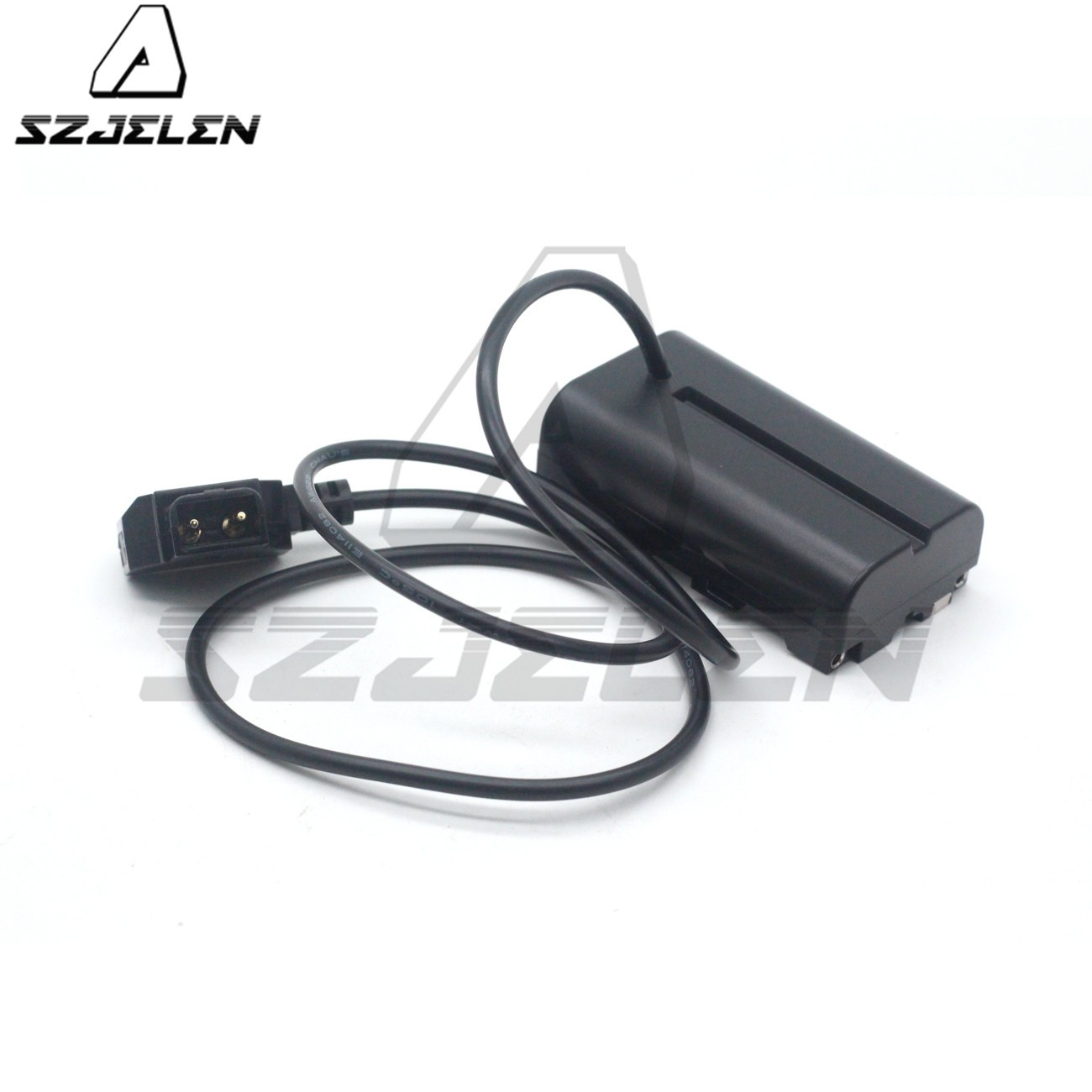 Coiled Power Cable P-Tap D-Tap To NP-F550 F570 Dummy Battery Coupler For Monitors/Lights/Lamps