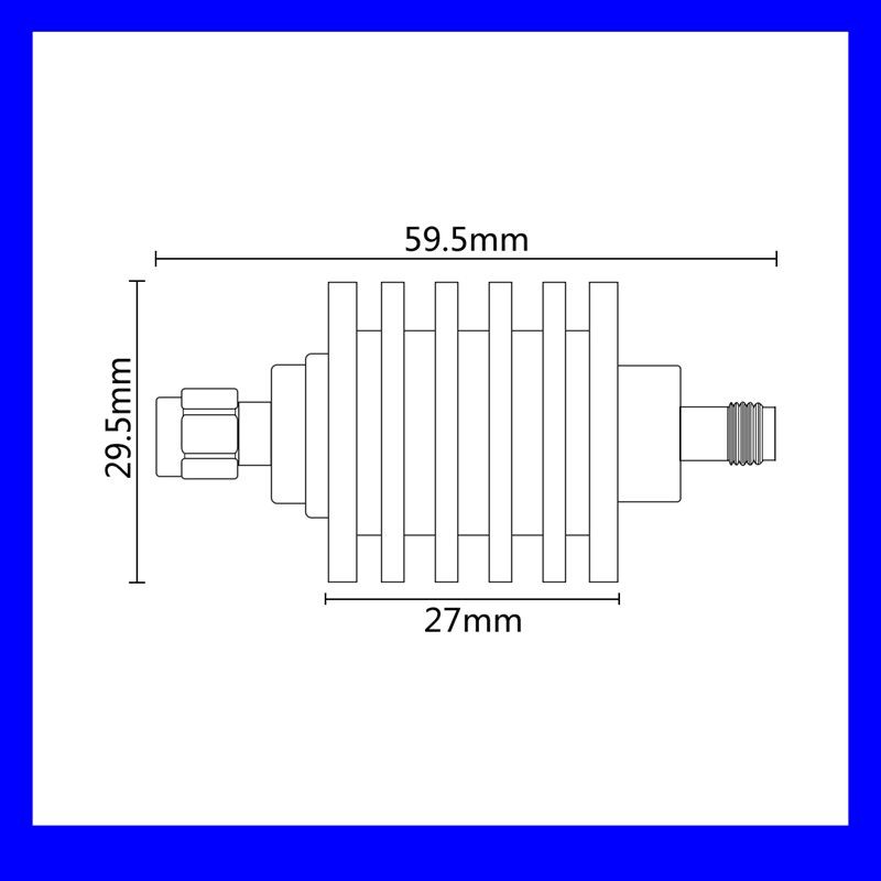 Free shipping 10W SMA-JK RF Attenuator,DC-3GHz,1db,2db.3db,5db,6db,10db,15db,20db,30dB,40db.