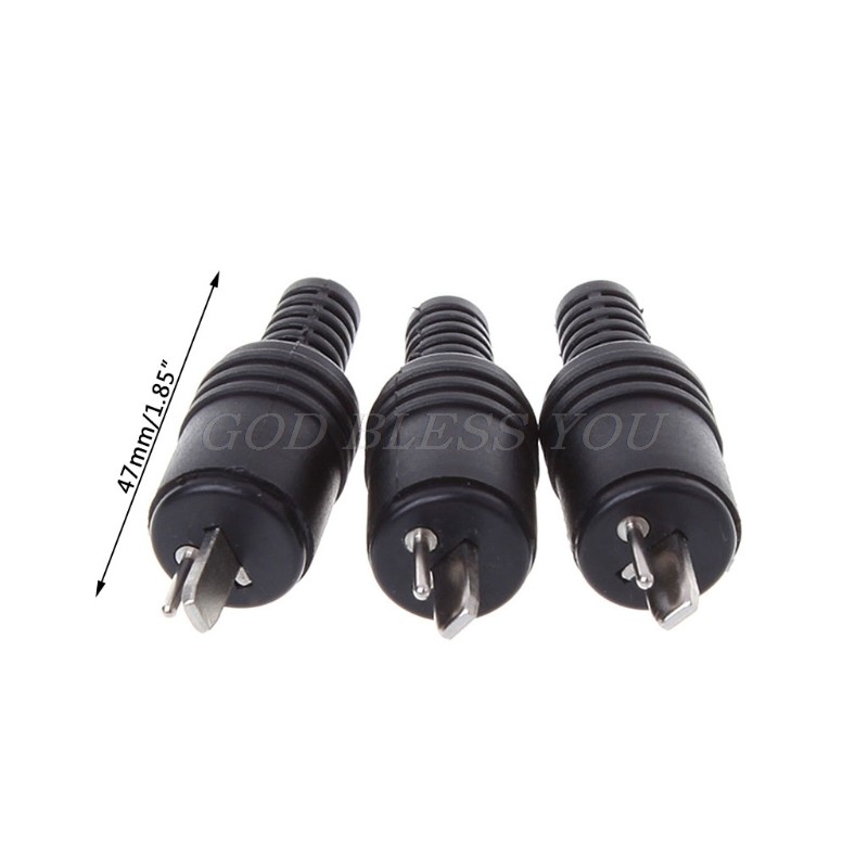 10pcs 2 Pin Din Head Plug 2 Pin Plug Hifi Speaker Cable Solder Connector Wire Plug New Drop Shipping